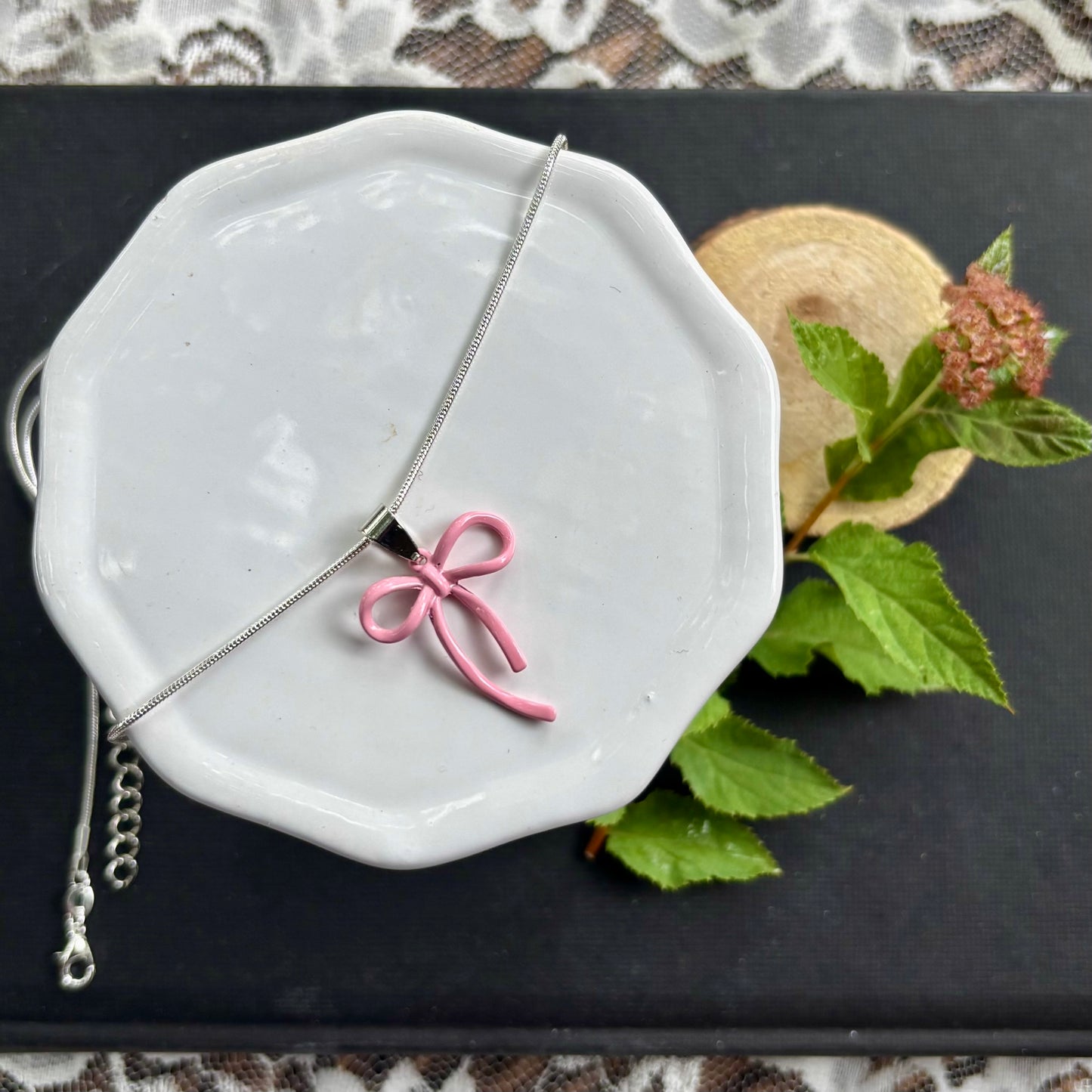 Bow Necklace | Clover | Summer