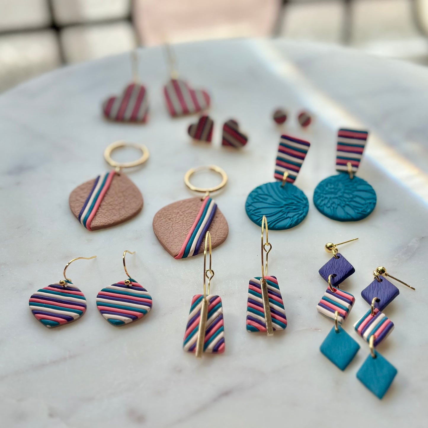 Kya | Rectangular Hoops | Autumn