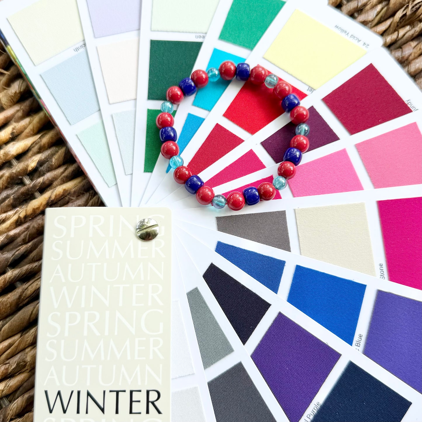 Zoe | Lagoon Blue, Scarlet, Navy | Winter