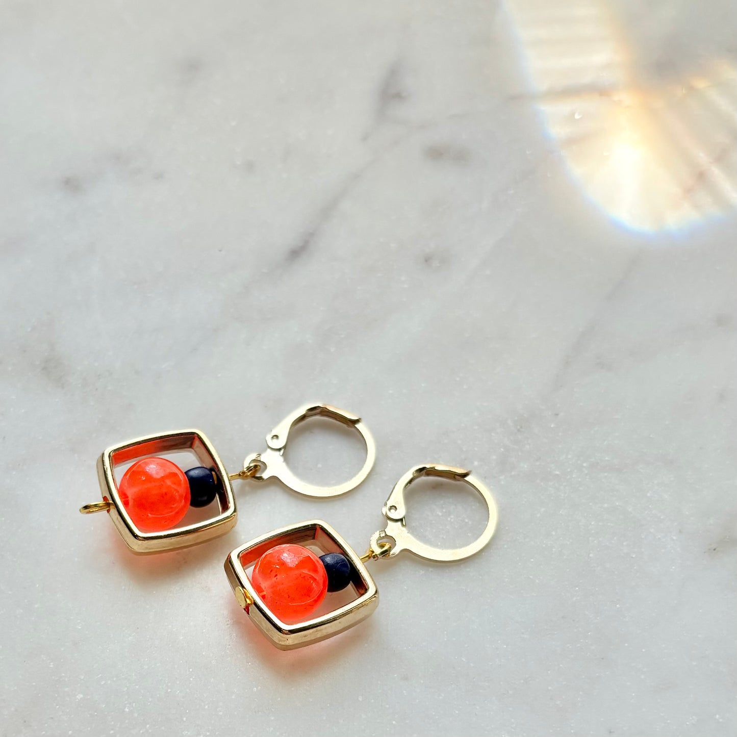 Belle | Tangerine and Bright Navy | Spring