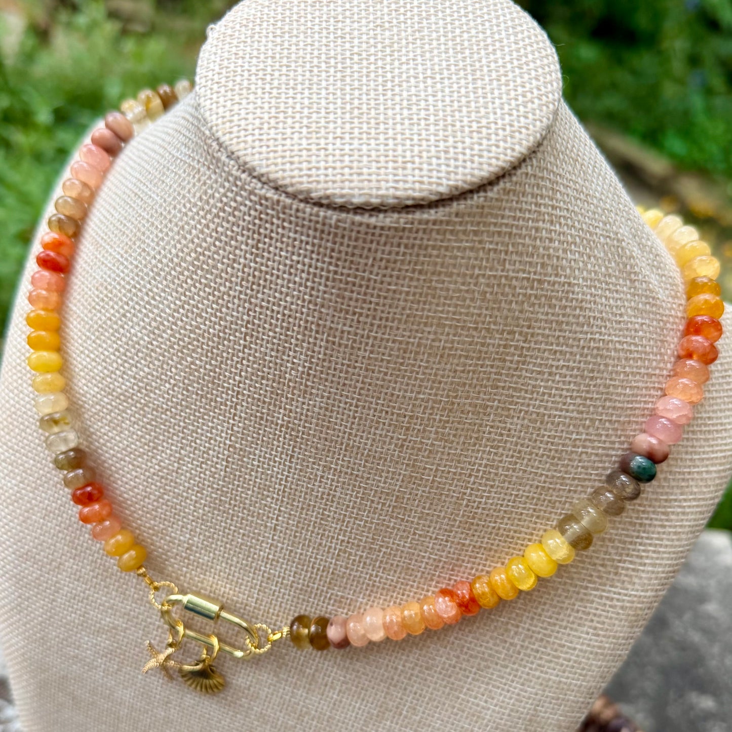 Ava | Coral, Yellow, and Bronze | True Autumn