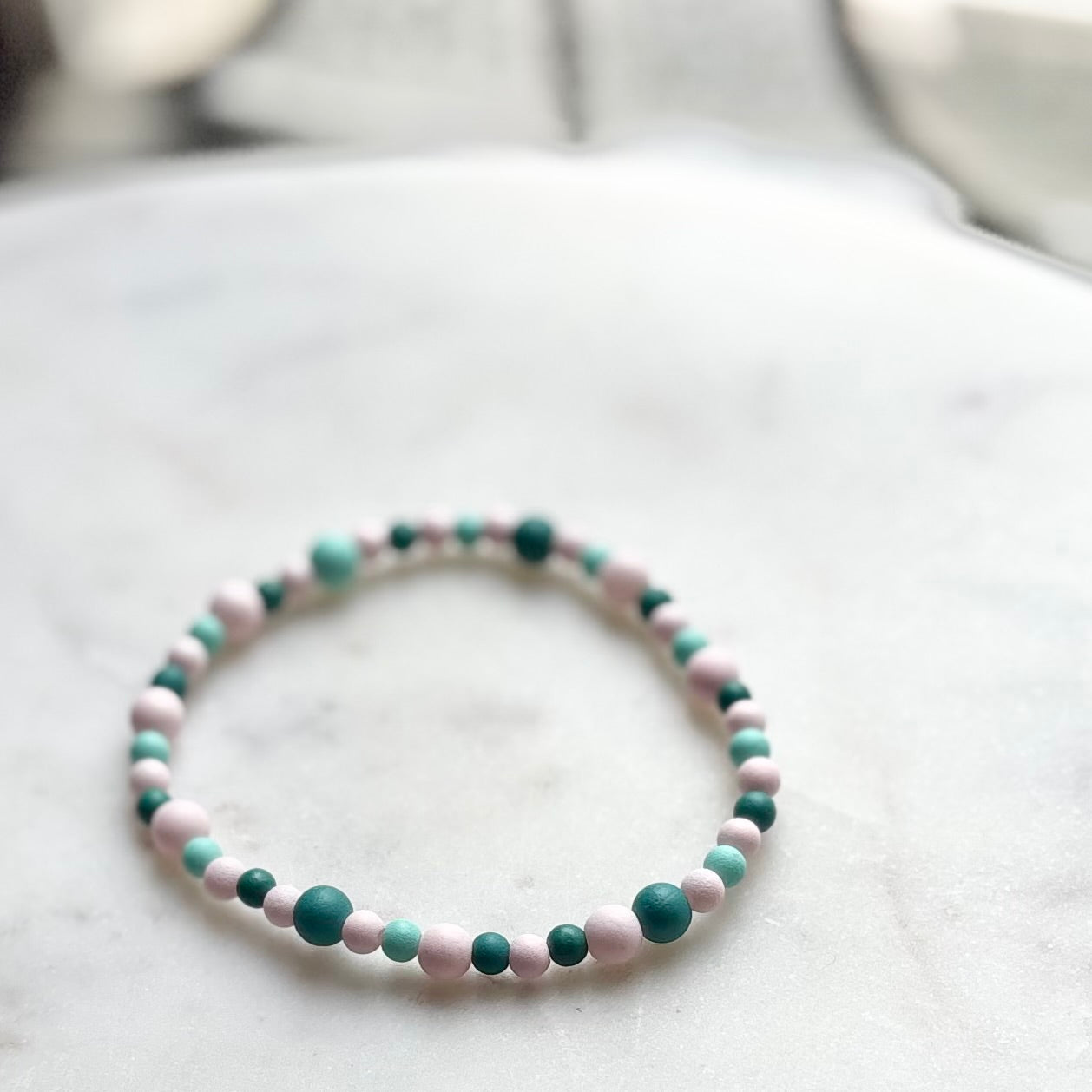 Wren | Pastel Rose, Pastel Jade, and Jade | Summer