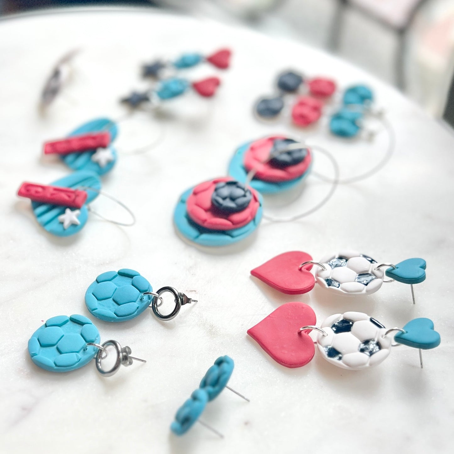 Current | Teal Soccer Ball Stud | Kansas City Current