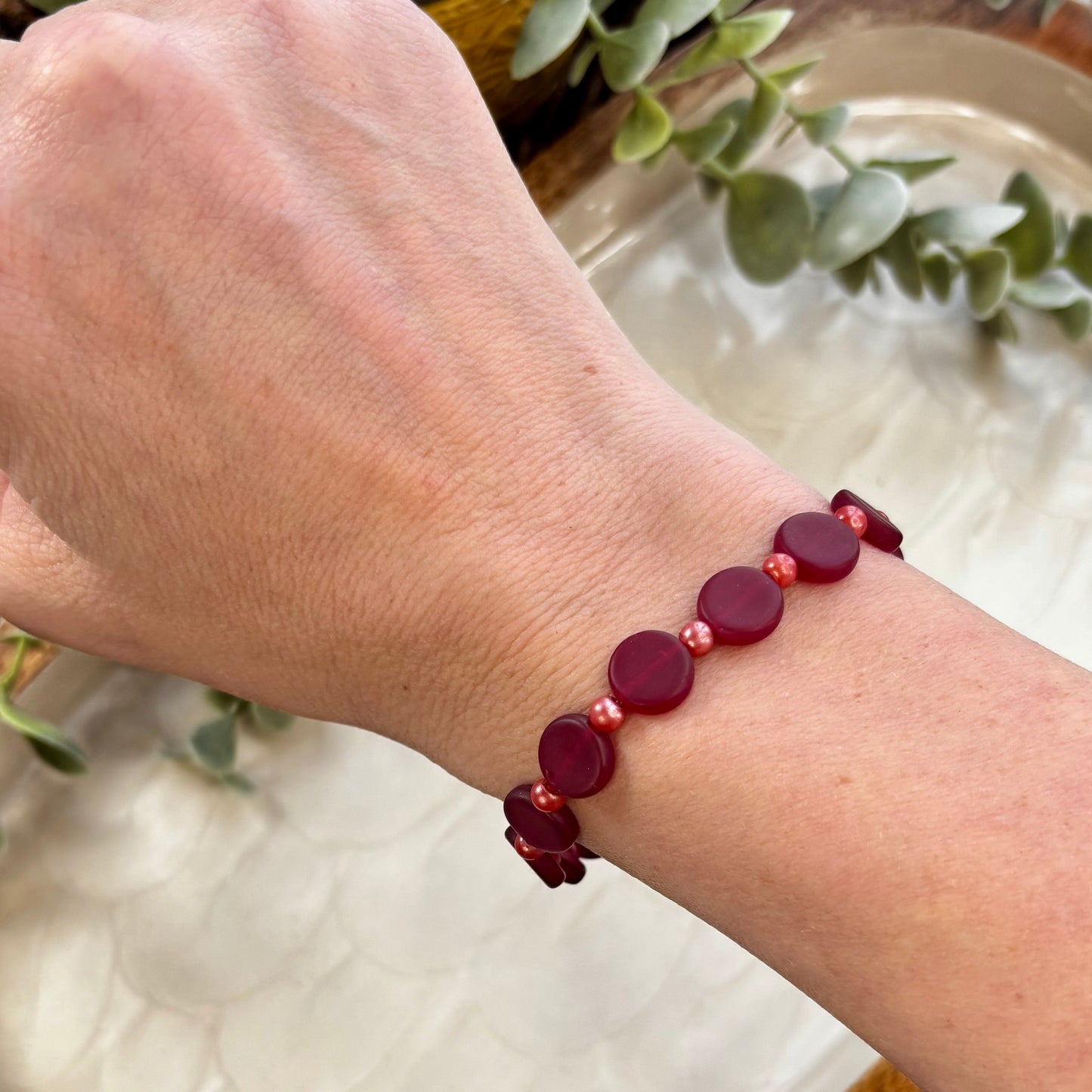 Mabel | Burgundy and Shocking Pink | Winter