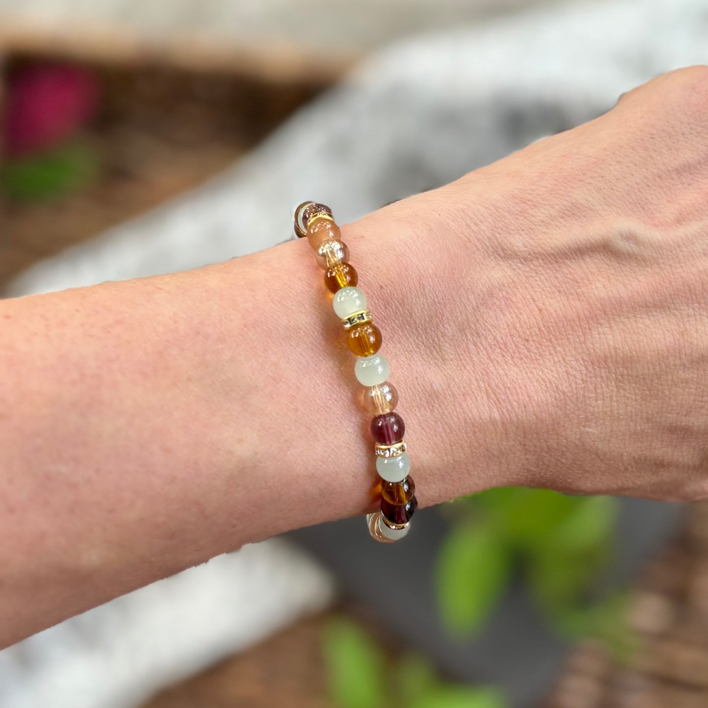 Wren | Apple Jade, Tan, Bronze, Gold | Autumn