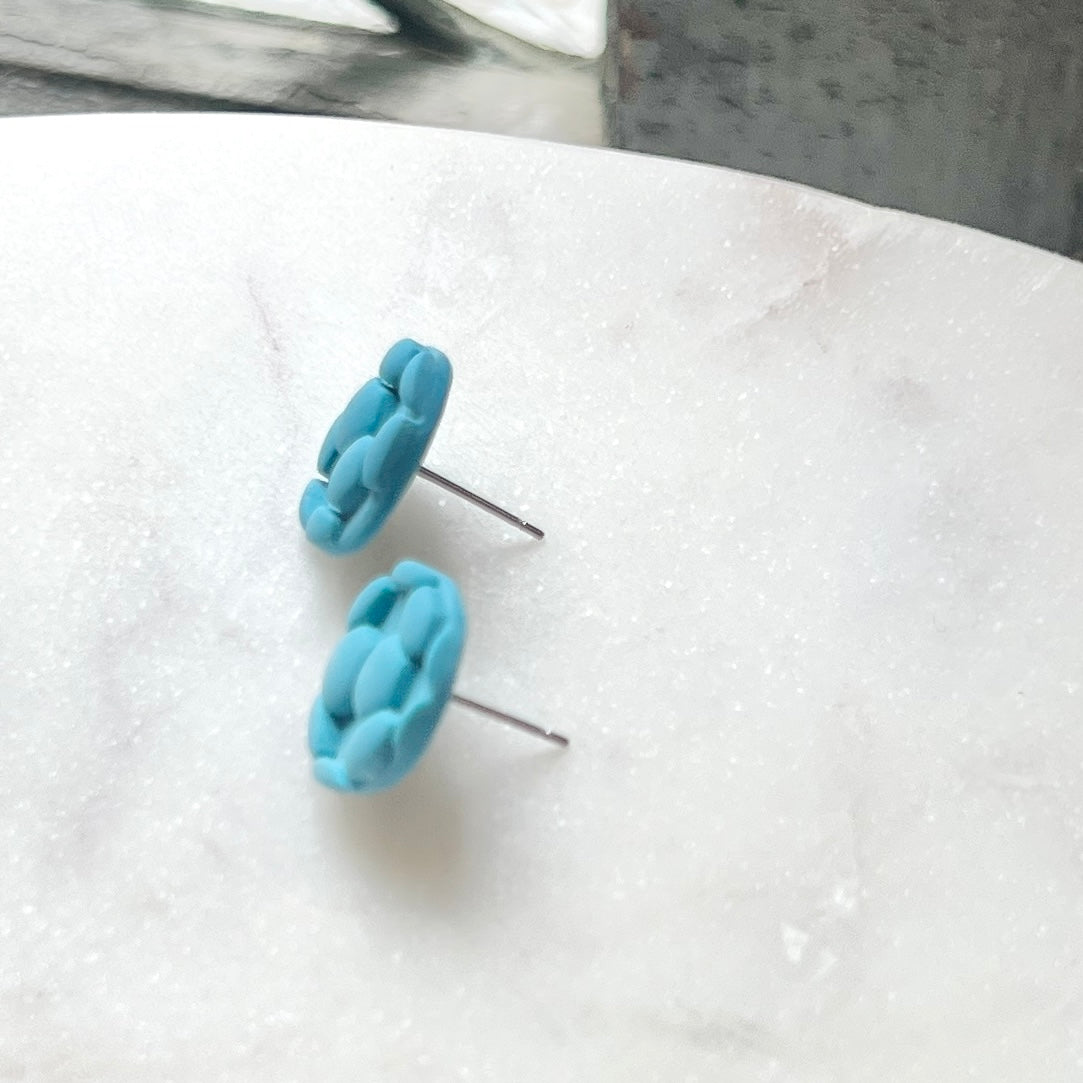 Current | Teal Soccer Ball Stud | Kansas City Current