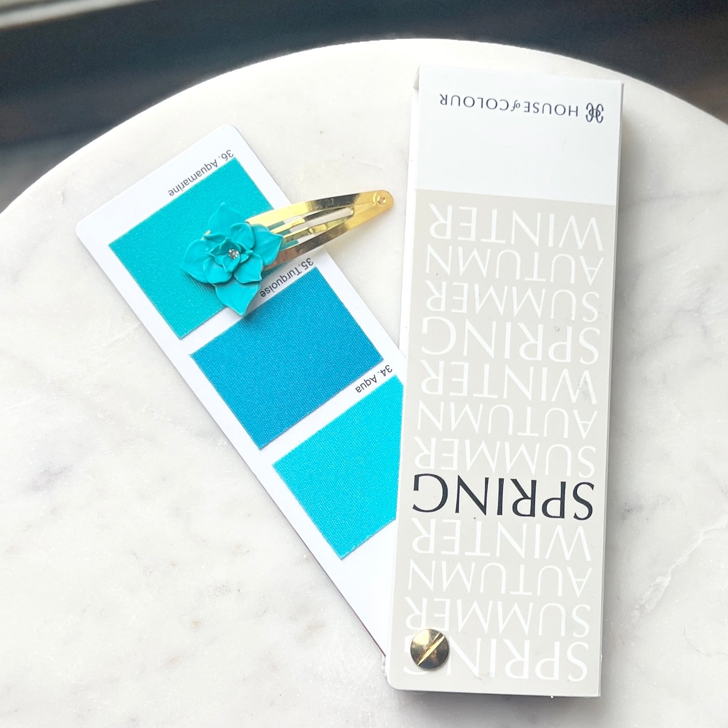 Delaney | Barrettes | Aquamarine | Spring
