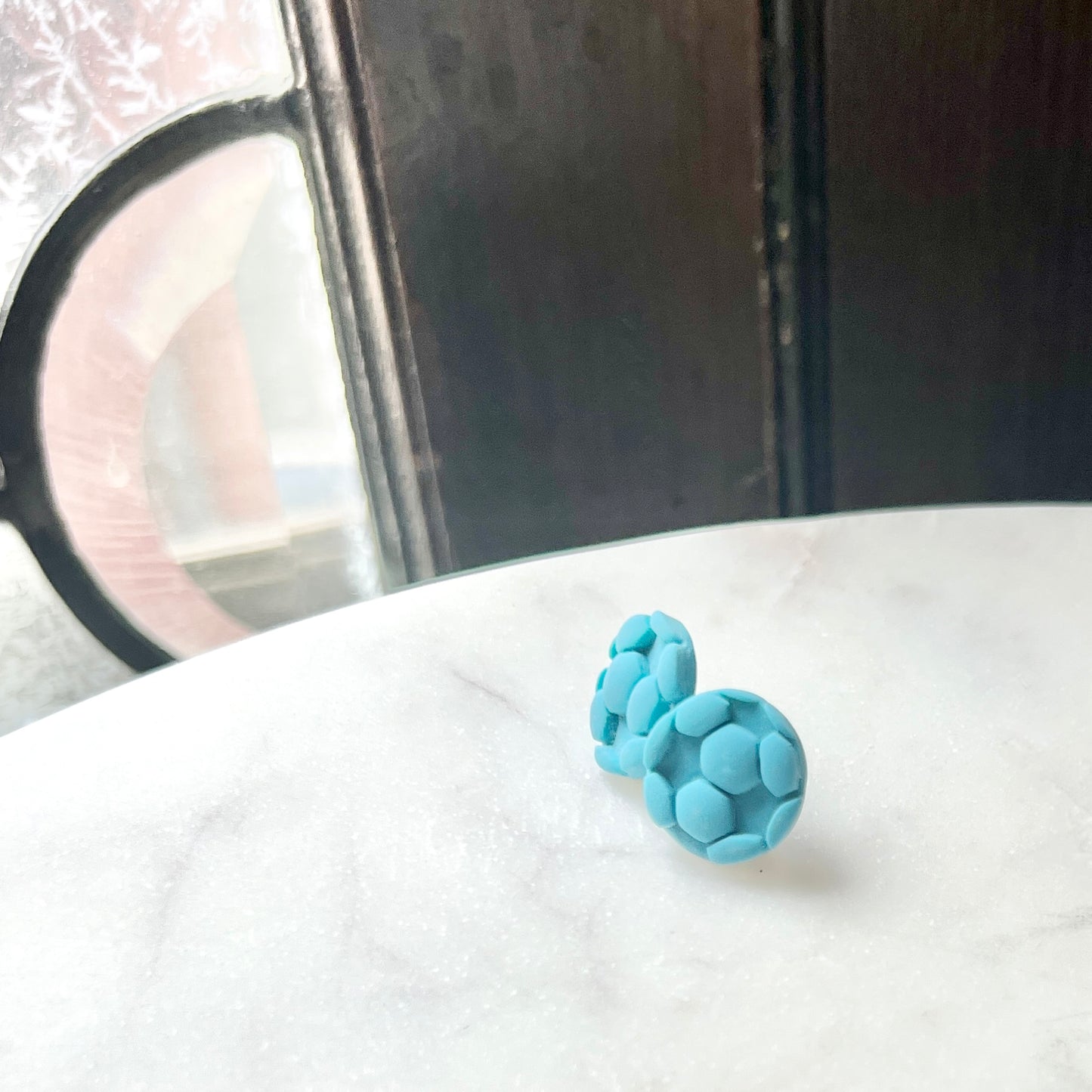 Current | Teal Soccer Ball Stud | Kansas City Current