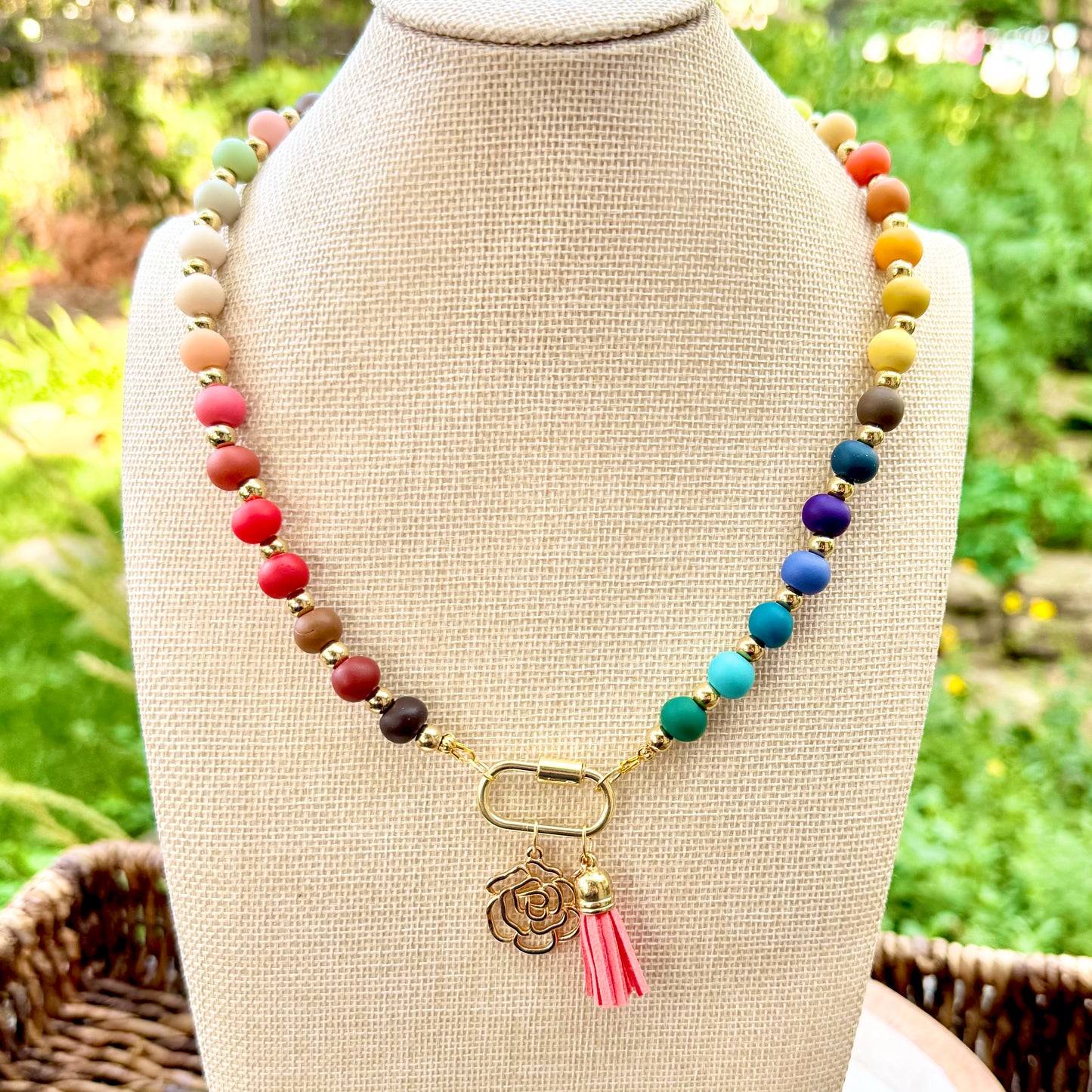 Palette Wearables | Carabiner Necklace | Autumn