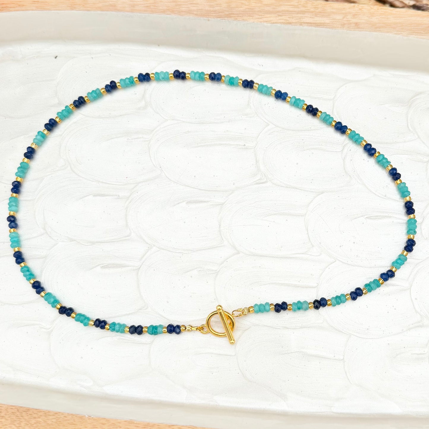 Luciana | Bright Navy and Aquamarine | Spring