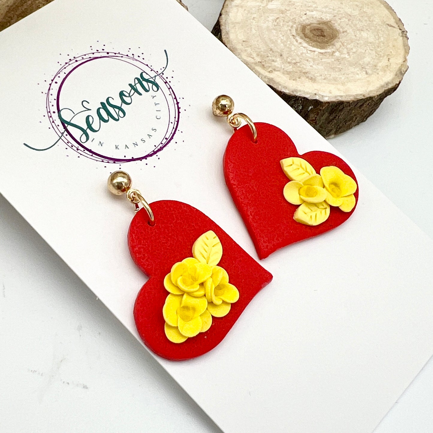 Karma Small Hearts | Kansas City | Cyclones | Red and Yellow