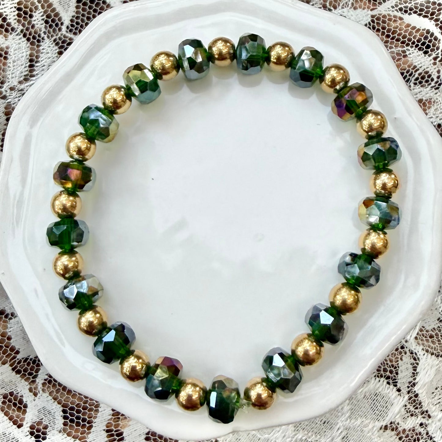 Malia | Forest Green and Gold | Autumn
