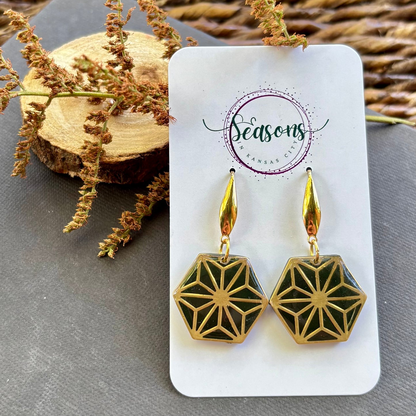 Parker | Hexagon | Dark Olive | Autumn