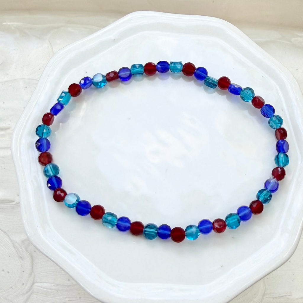 Lina | Electric Blue, Carmine, and Turquoise Blue | Winter