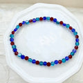 Lina | Electric Blue, Carmine, and Turquoise Blue | Winter