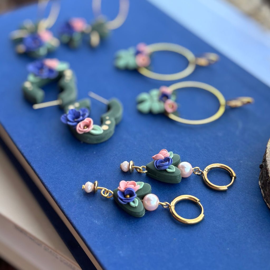 Lyla | Bow Hoops | Autumn