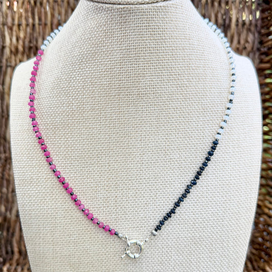 Luciana | Magenta, Navy, White | Winter