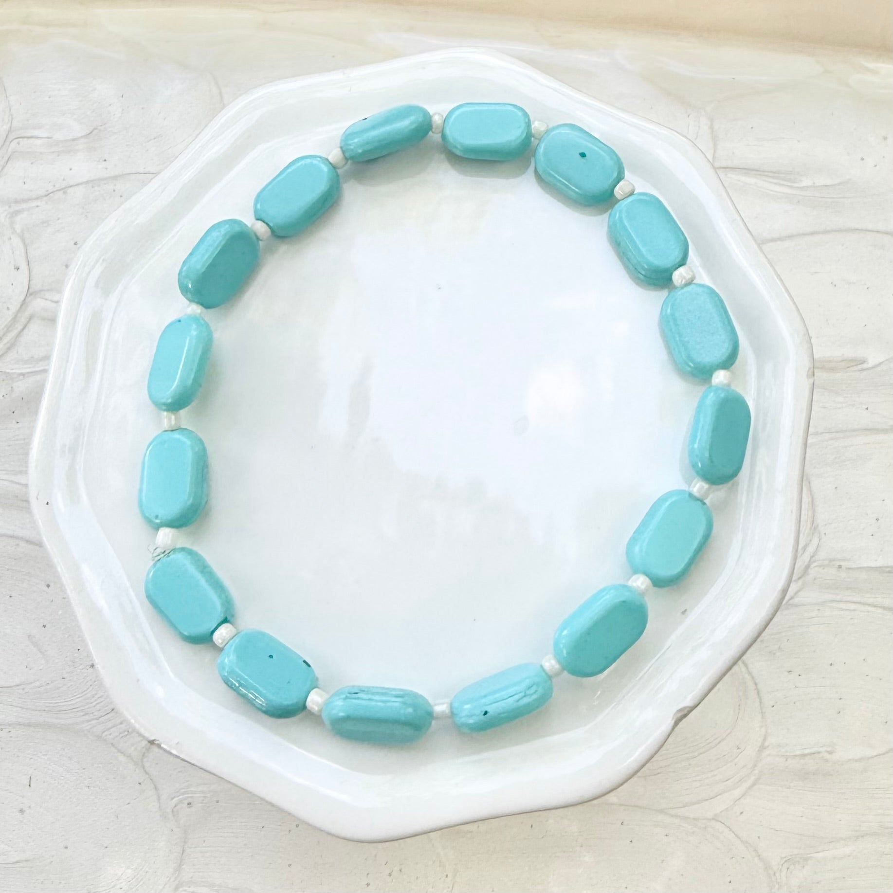 Marlow | Bracelet | Duck Egg | Summer