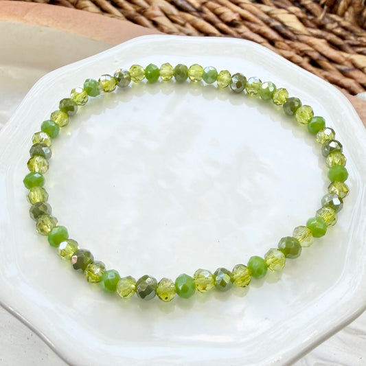 Malia | Grass Green and Lime Green Bracelet | Autumn