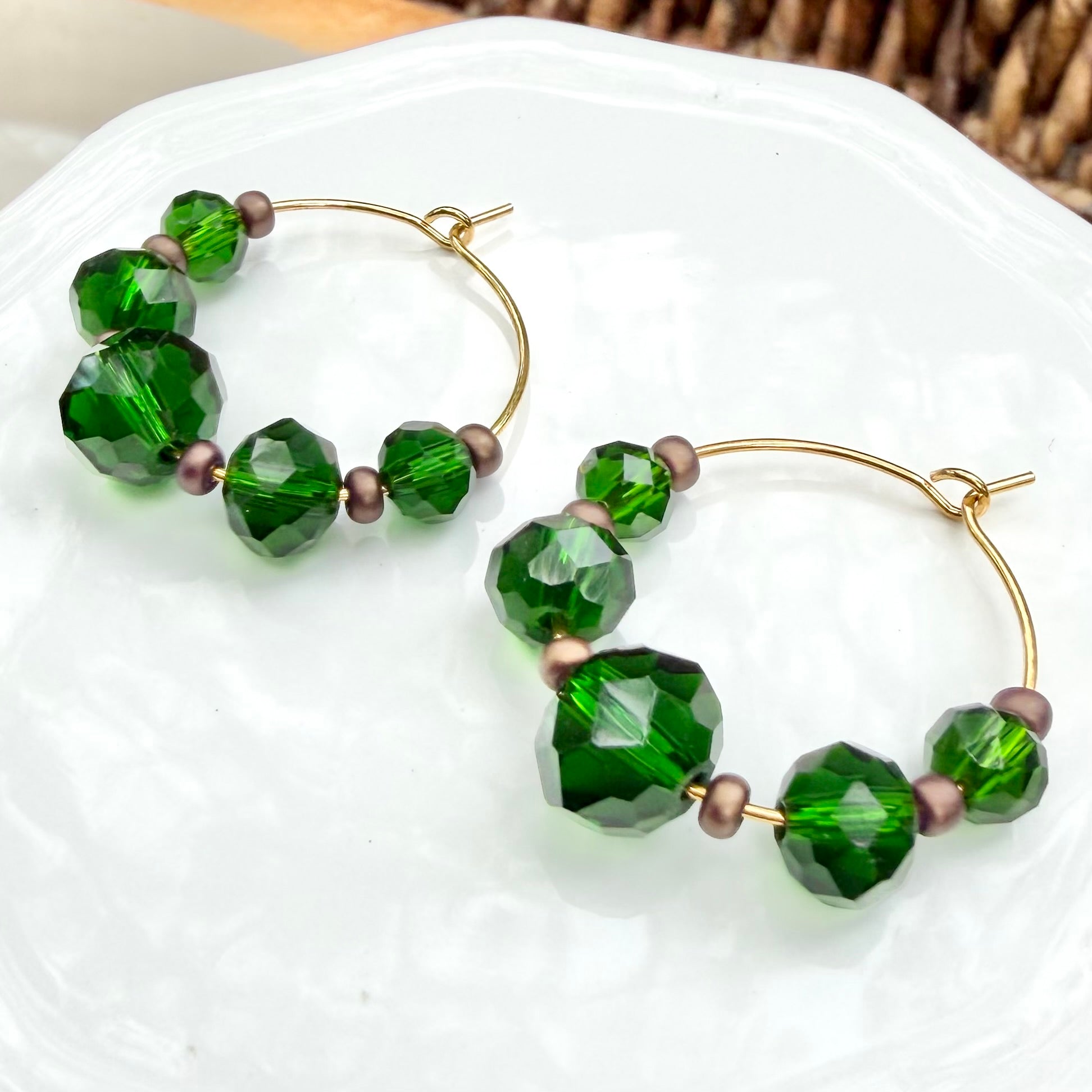 Malia | Forest Green and Bronze | Autumn