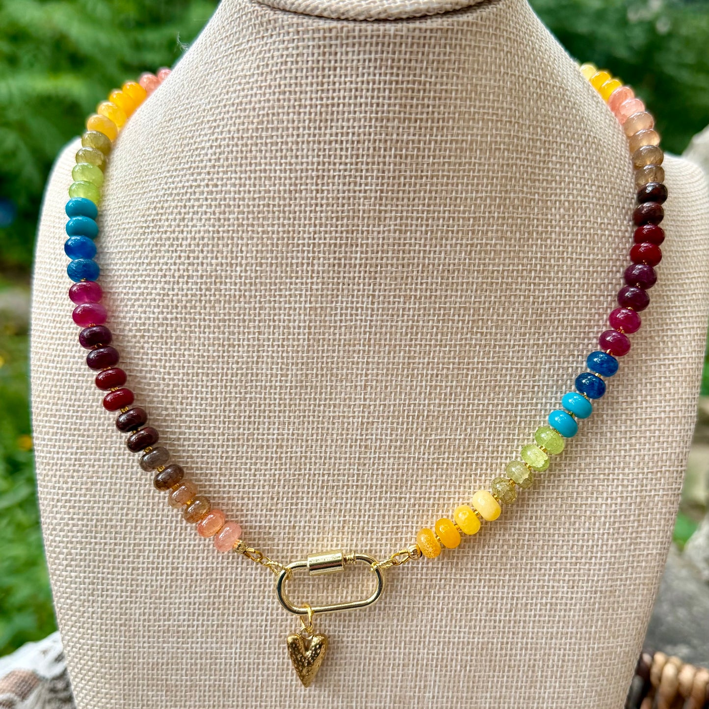 Ava | Rainbow with Gold Spacer | True Autumn
