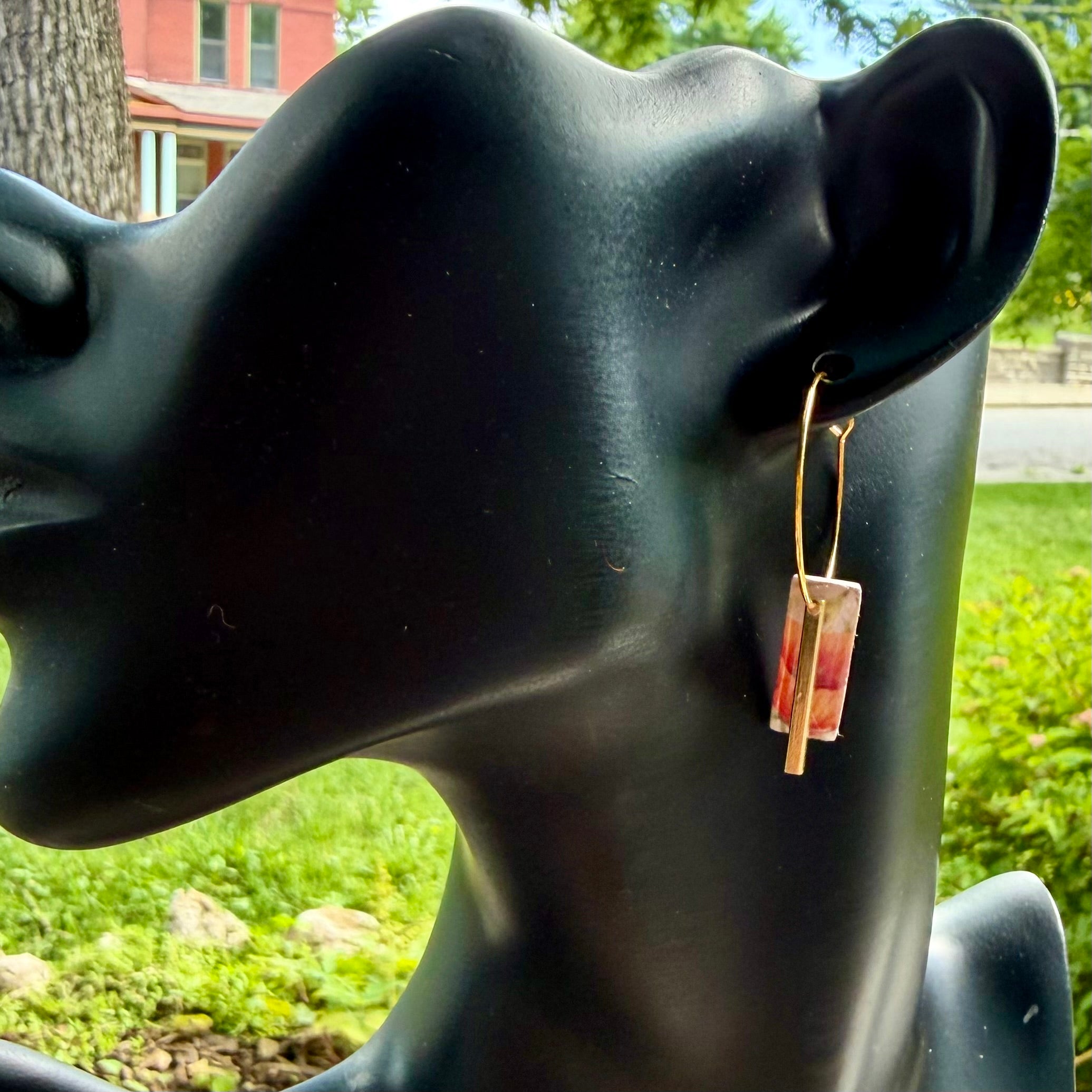 Gwen | Rectangle Hoops | Autumn