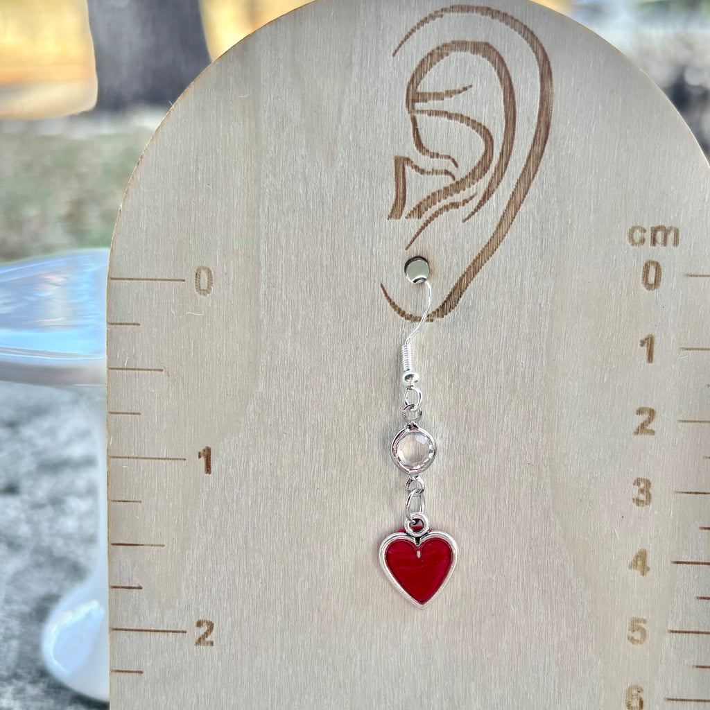 Heart Dangles | Cherry/Carmine | Winter and Summer