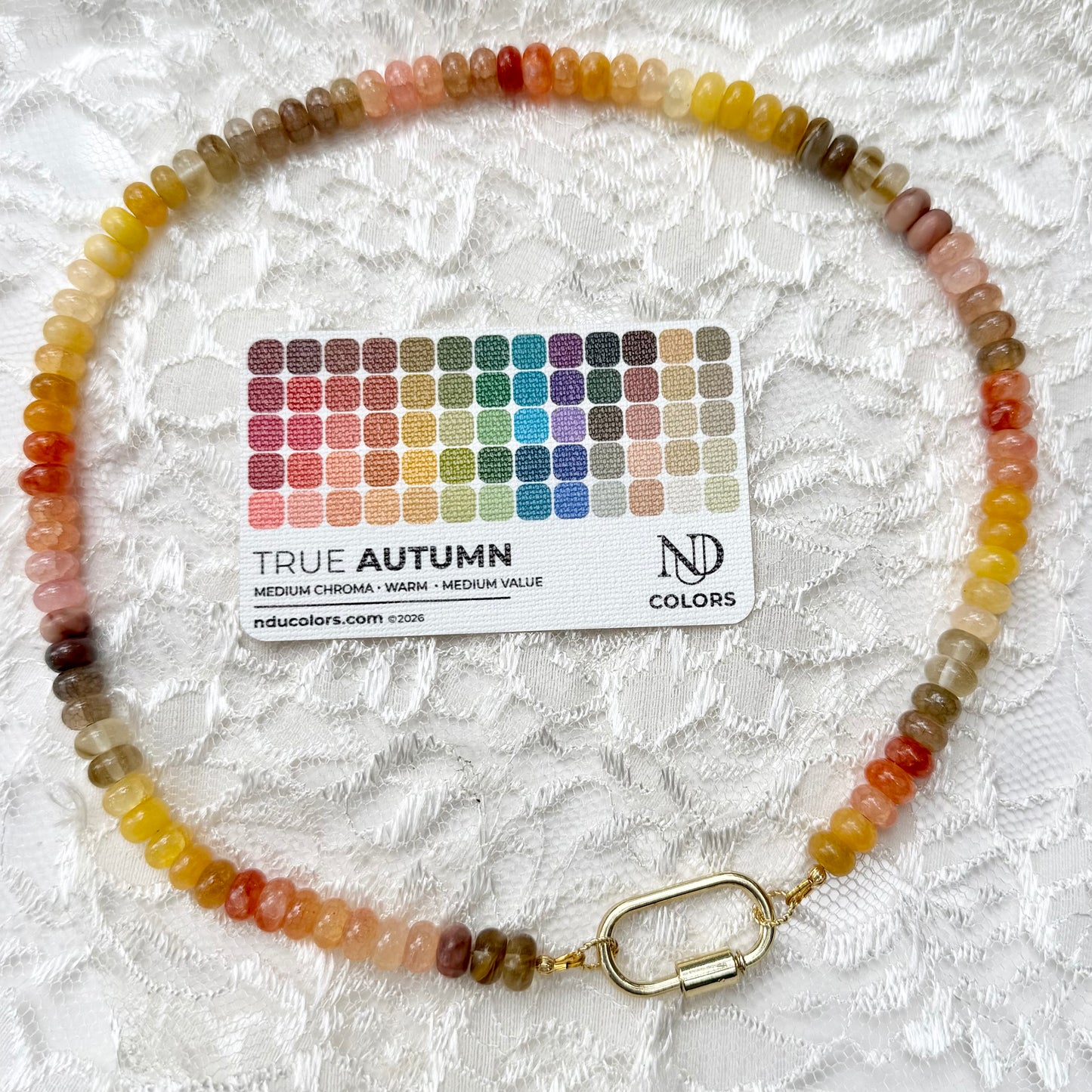 Ava | Coral, Yellow, and Bronze | True Autumn