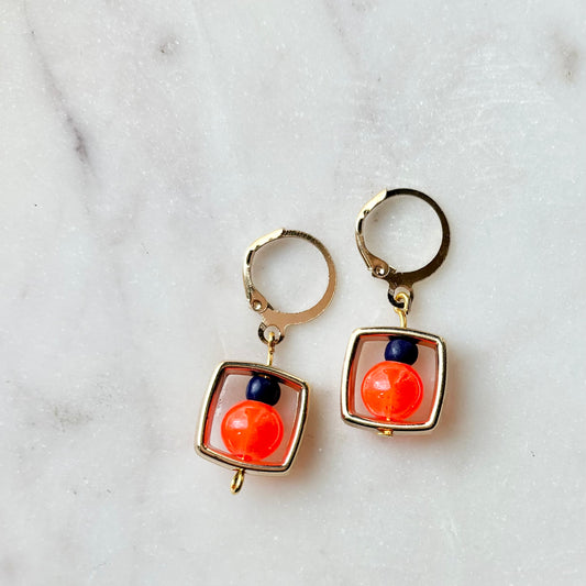 Belle | Tangerine and Bright Navy | Spring