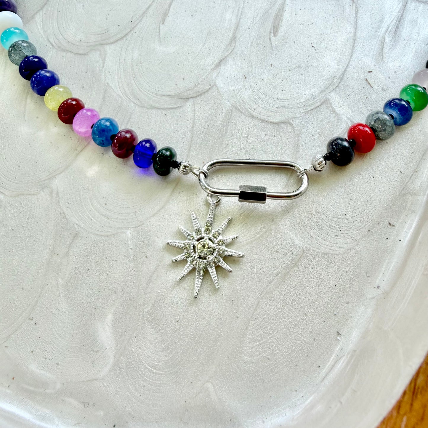 Ava | Scattered Multi with Black Faceted Spacers | Winter