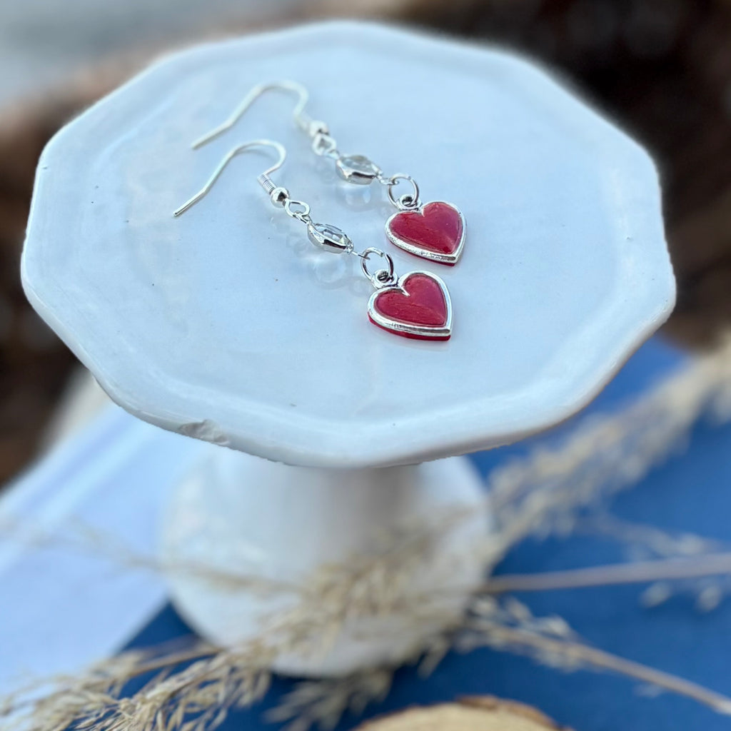 Heart Dangles | Cherry/Carmine | Winter and Summer