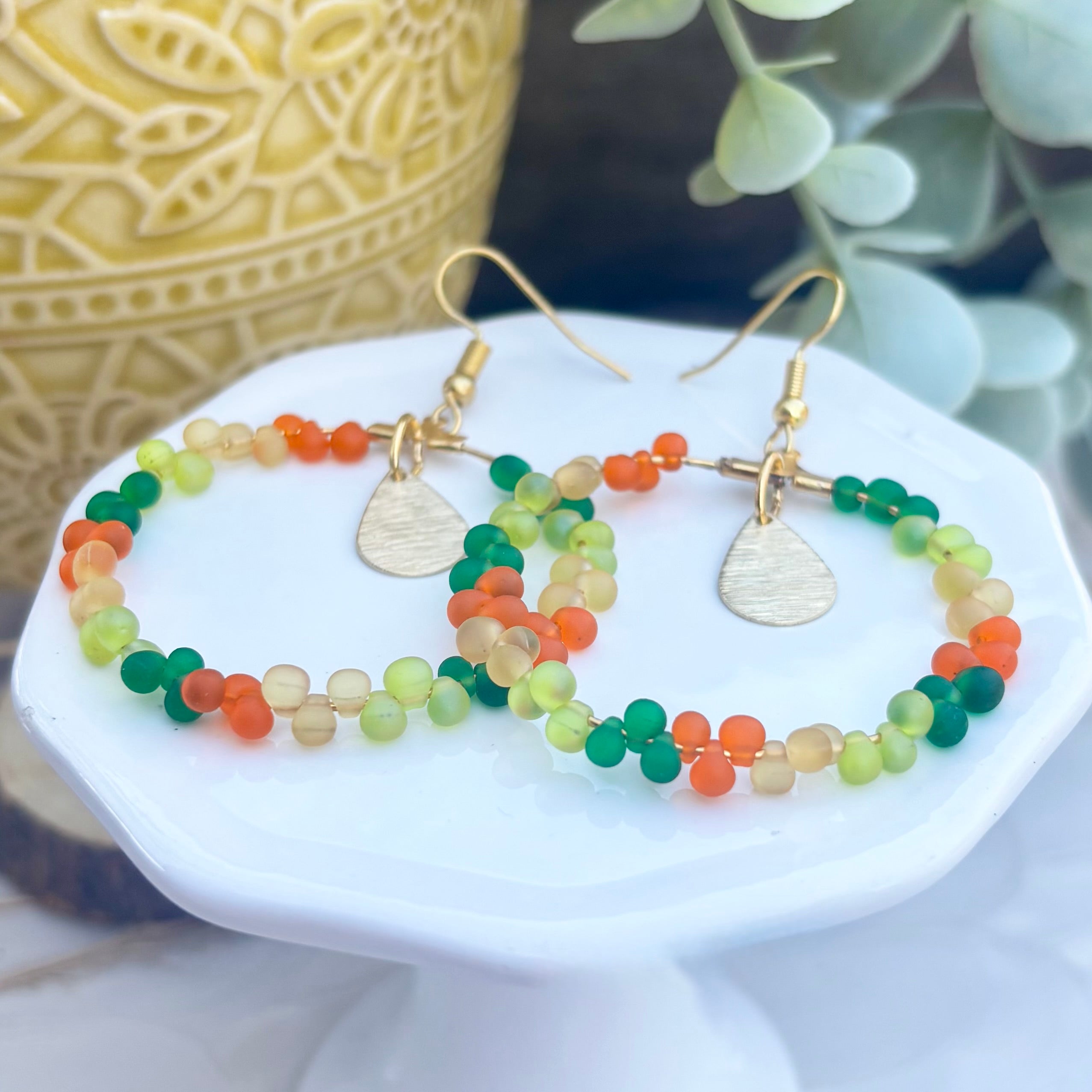 Jayla | Lime Green, Grass Green, Orange, Old Gold | Autumn