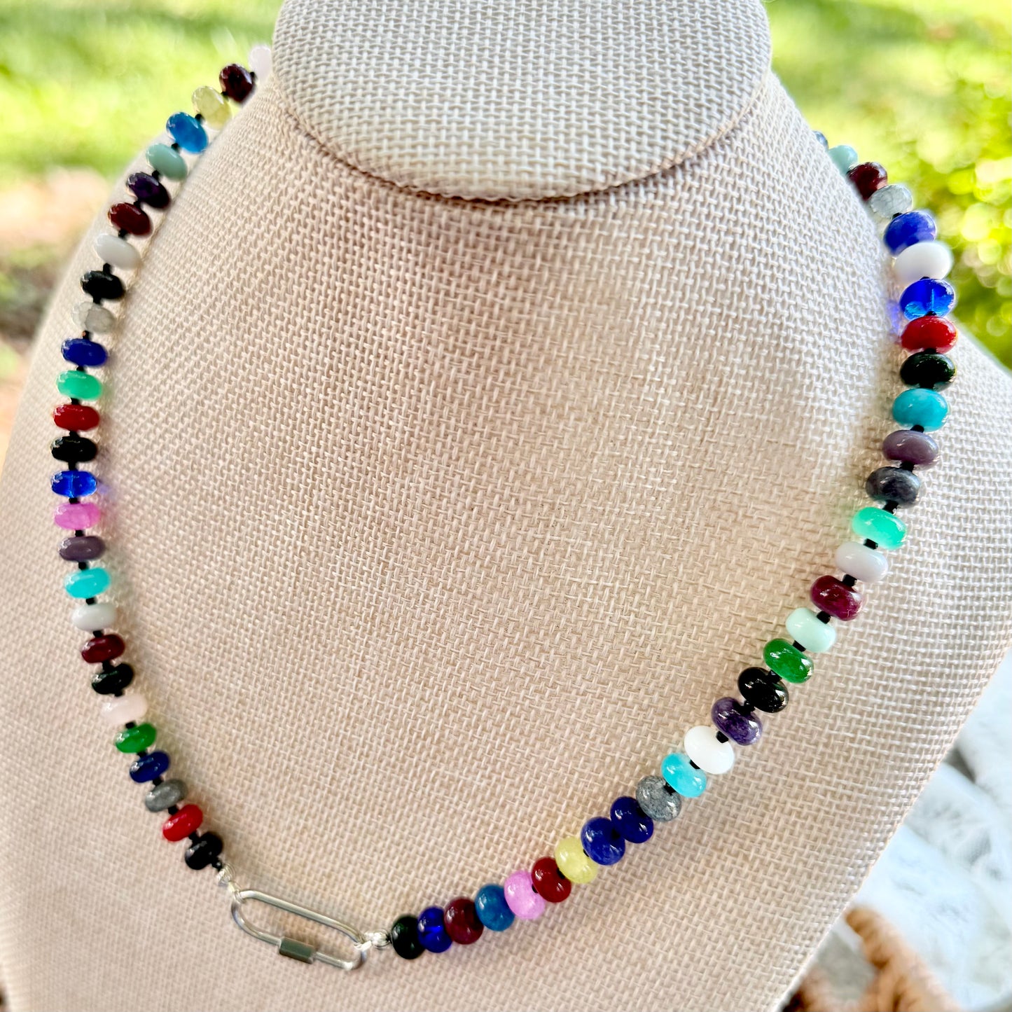 Ava | Scattered Multi with Black Faceted Spacers | Winter