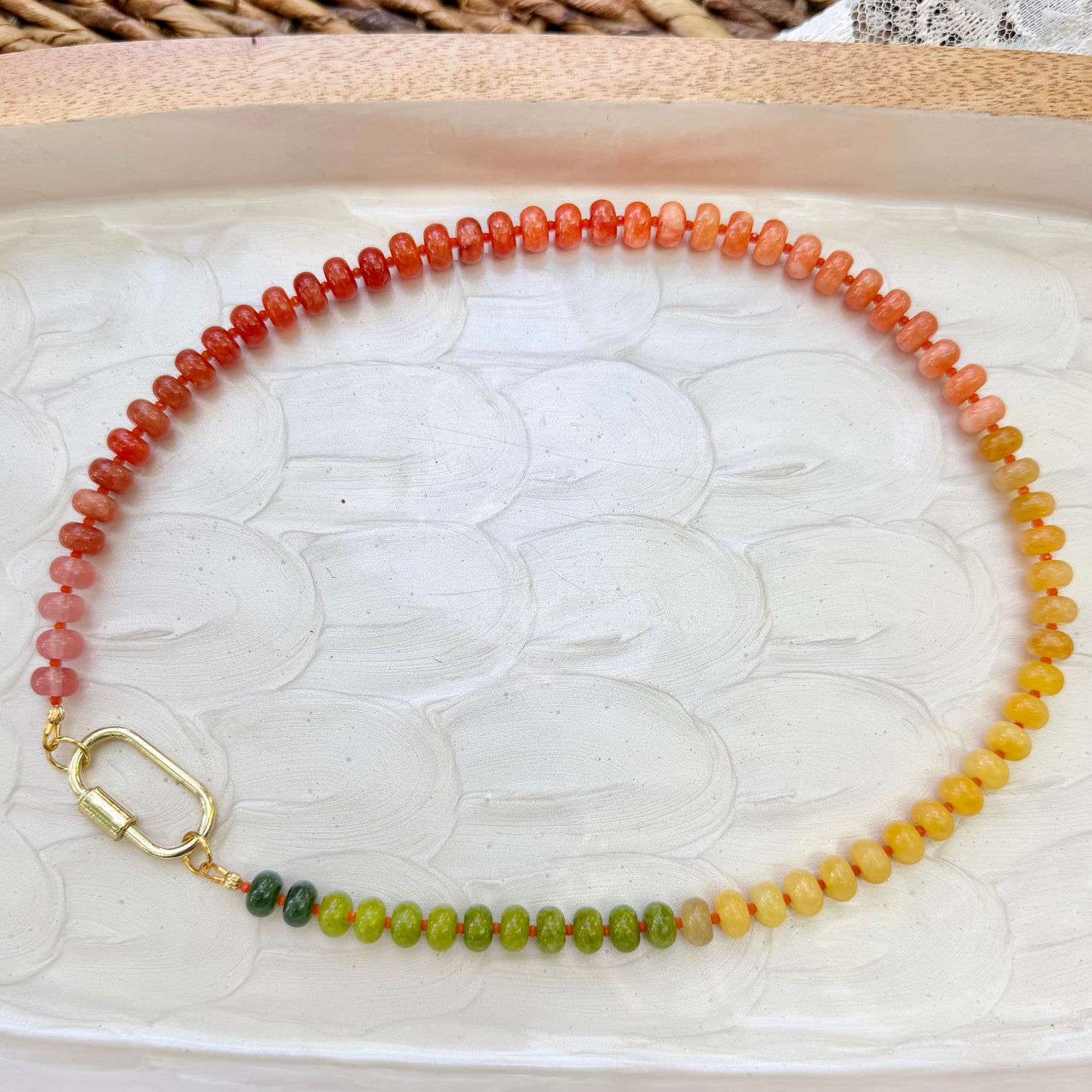 Ava | Orange, Yellow Ochre, Lime Green, and Forest Green | Autumn