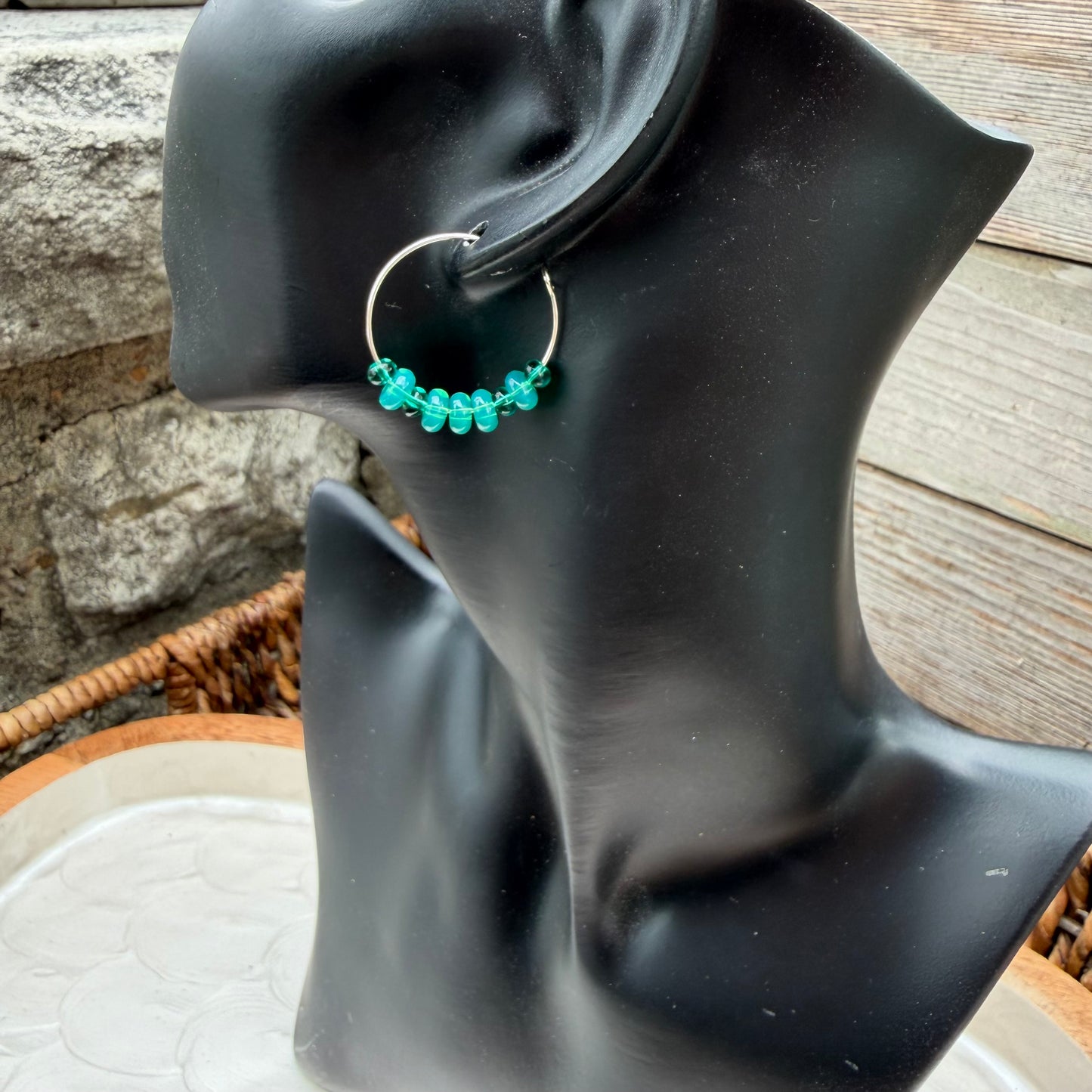 Wren | Jade Hoops | Summer