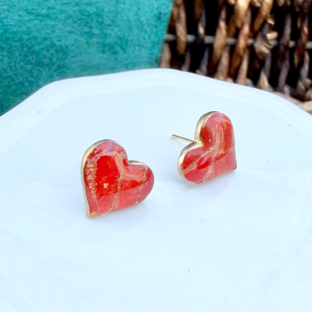 Charlie | Heart Stud | Autumn and Spring
