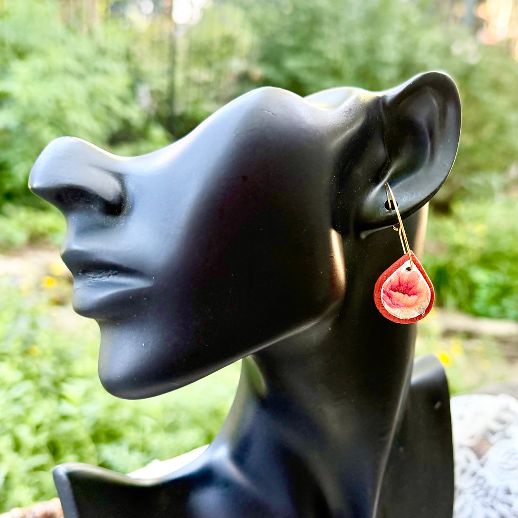 Gwen | Teardrop Hoops | Autumn