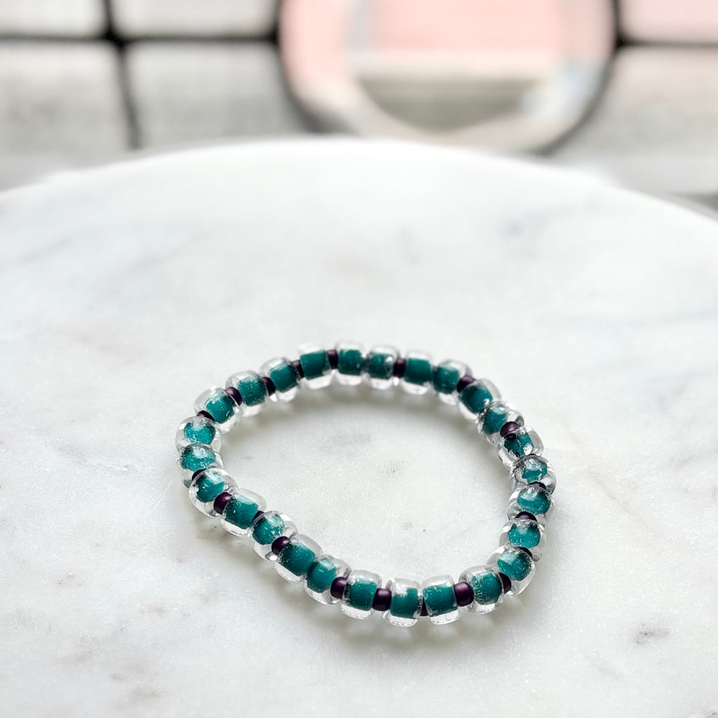 Wren | Sea Green and Plum | Summer