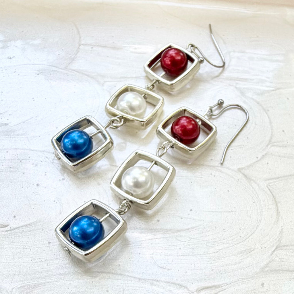Belle | Burgundy, White, Electric Blue | Winter