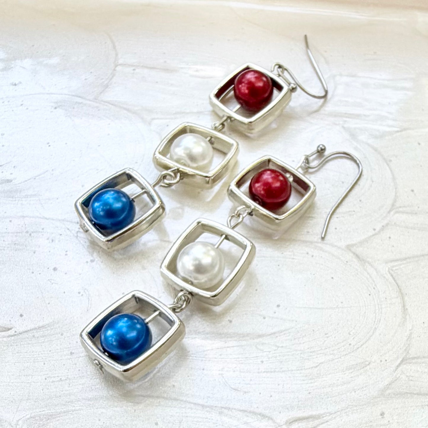 Belle | Burgundy, White, Electric Blue | Winter