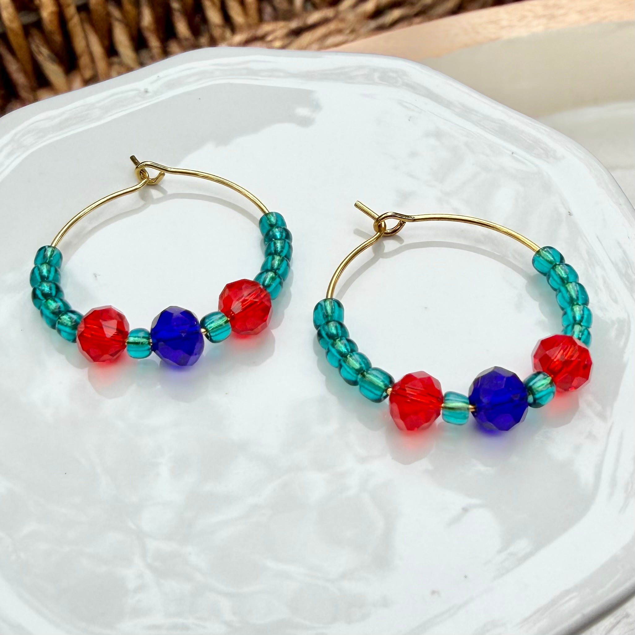 Malia | Poppy, Bright Navy, Turquoise | Spring