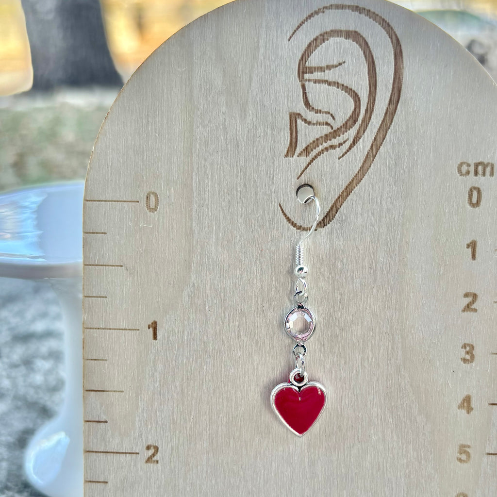 Heart Dangles | Raspberry | Winter and Summer