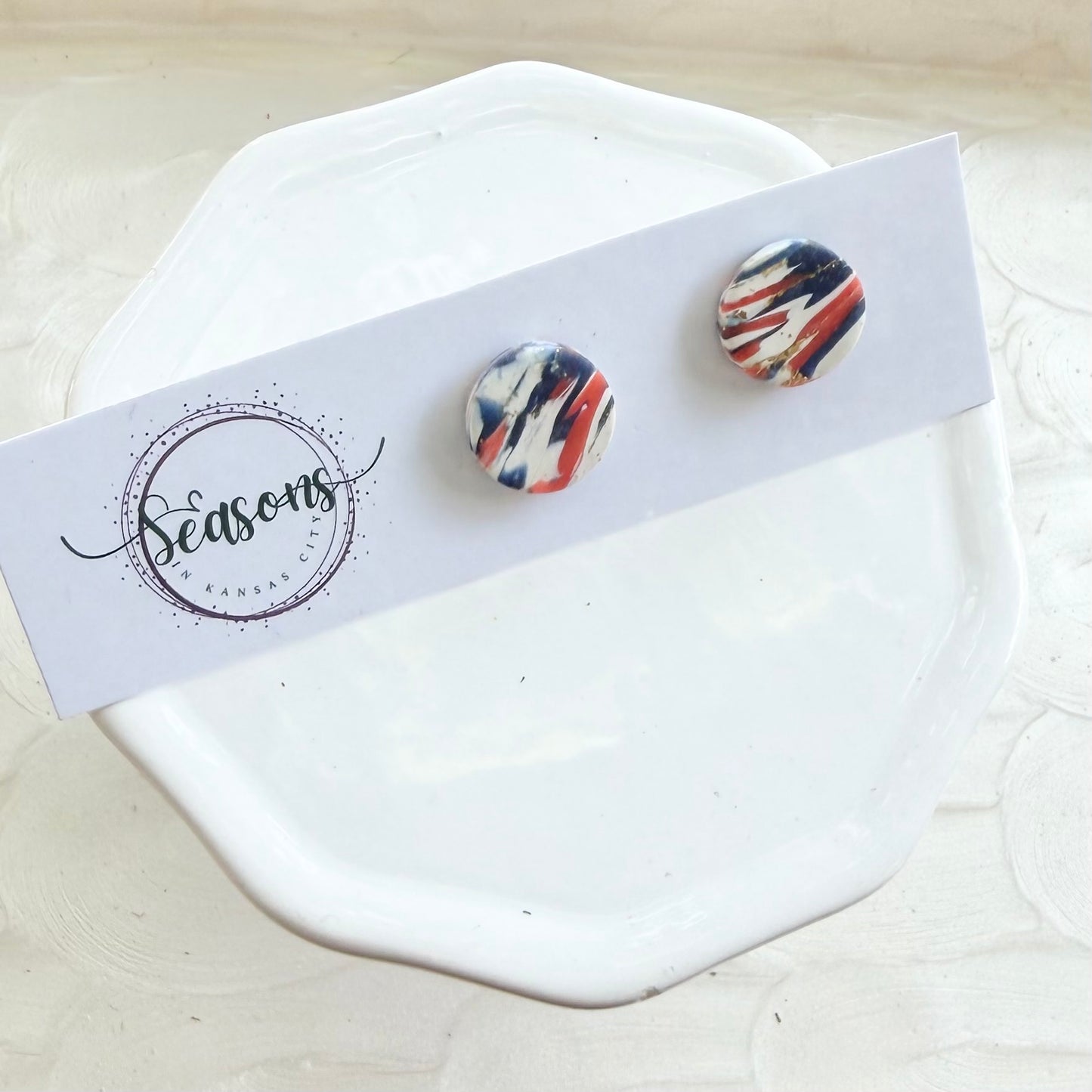 Betty II | Swirled Studs | Spring