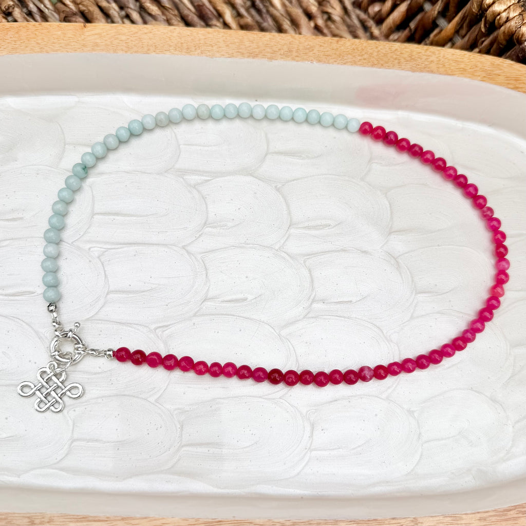 Natalie | Magenta and Ice Blue | Winter
