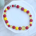 KC Football Bracelets | Assorted Red and Yellow