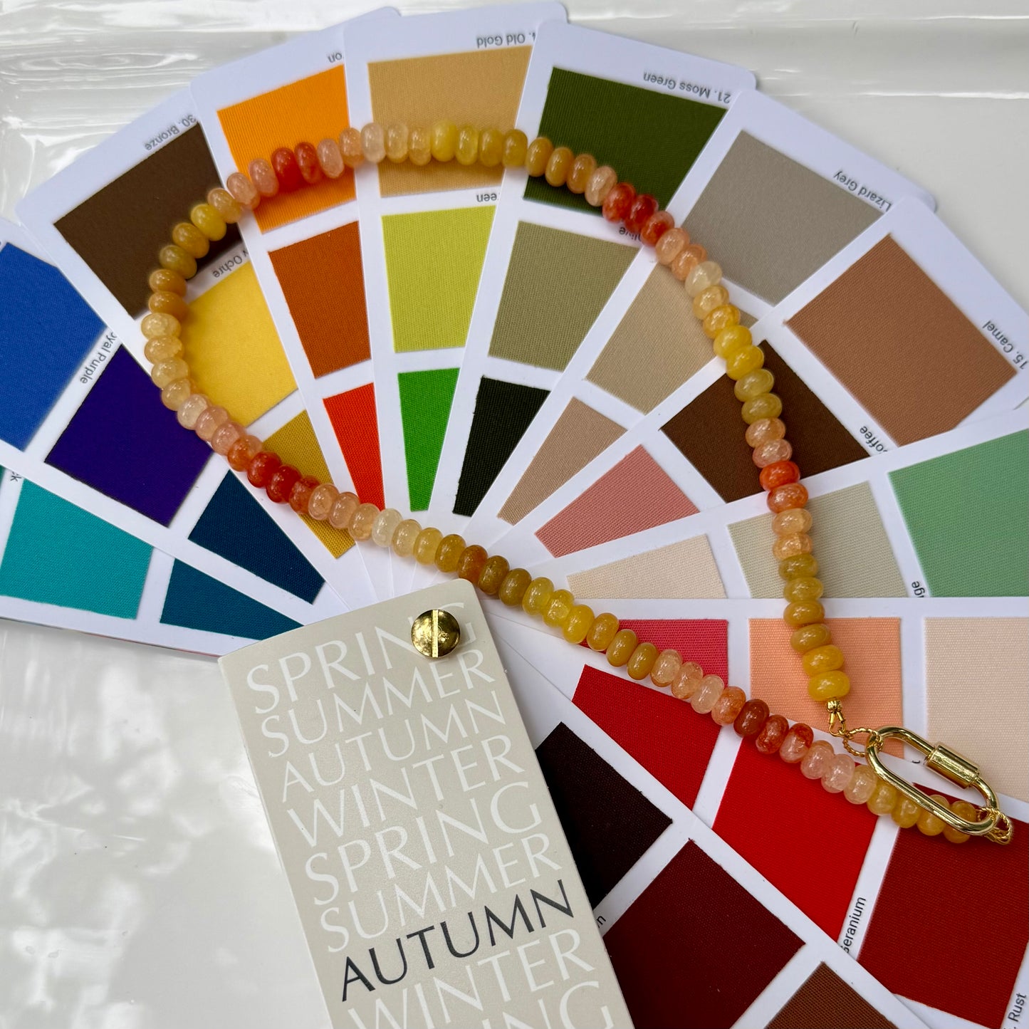 Ava | Yellow and Coral | True Autumn