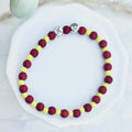 KC Football Bracelets | Cool-Toned Red and Yellow