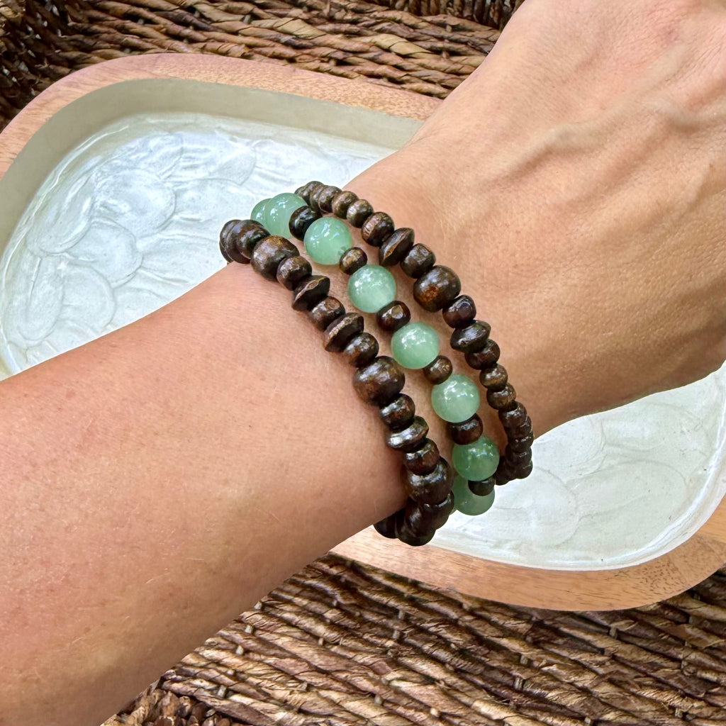 Haley | Apple Jade and Dark Brown | Autumn
