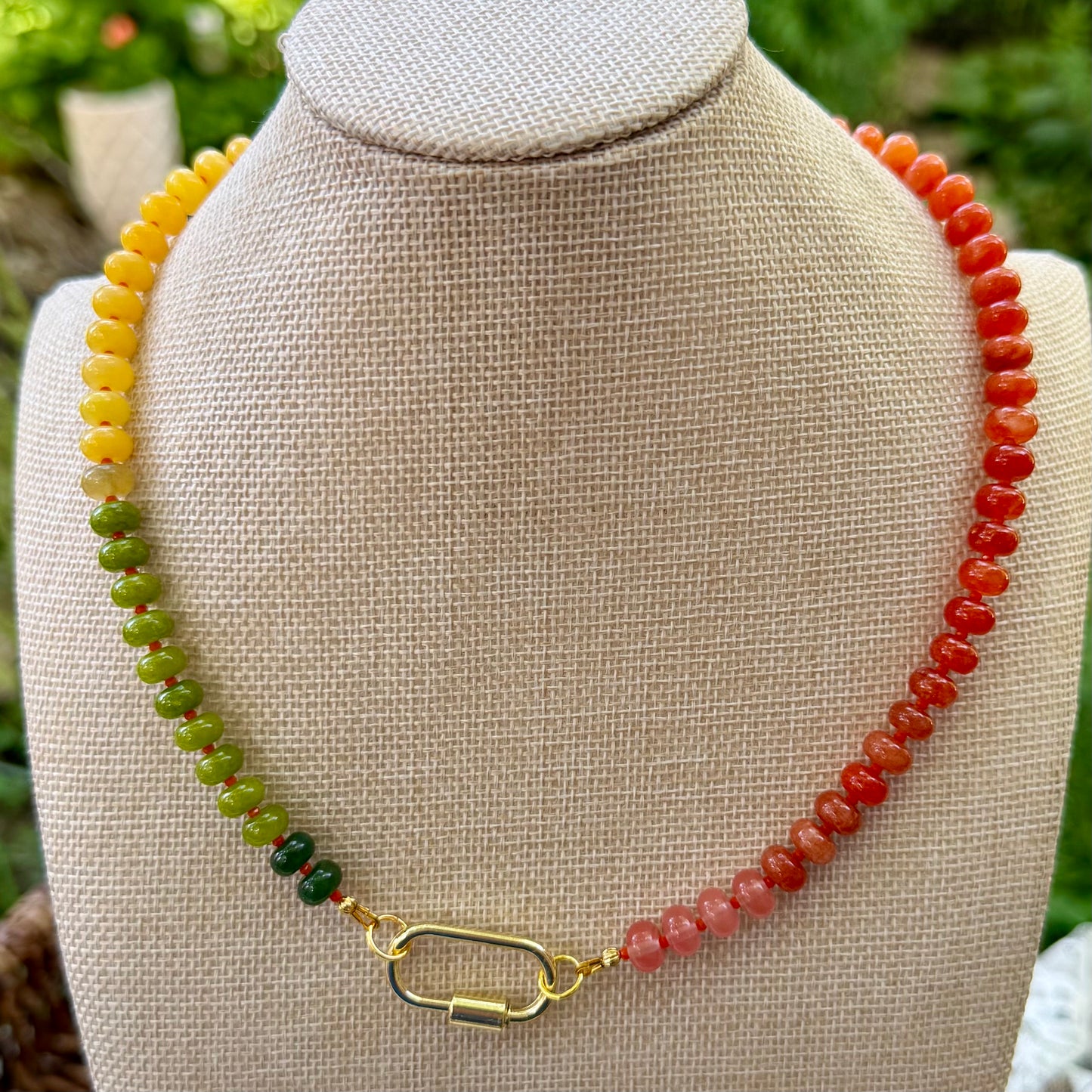 Ava | Orange, Yellow Ochre, Lime Green, and Forest Green | Autumn