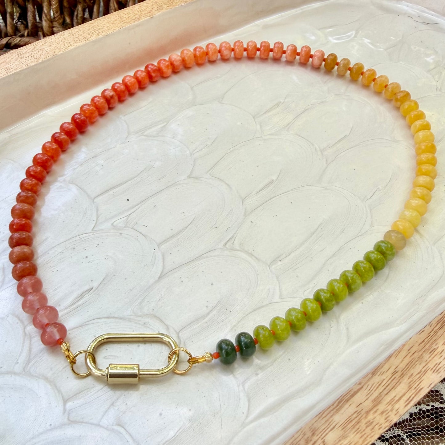 Ava | Orange, Yellow Ochre, Lime Green, and Forest Green | Autumn
